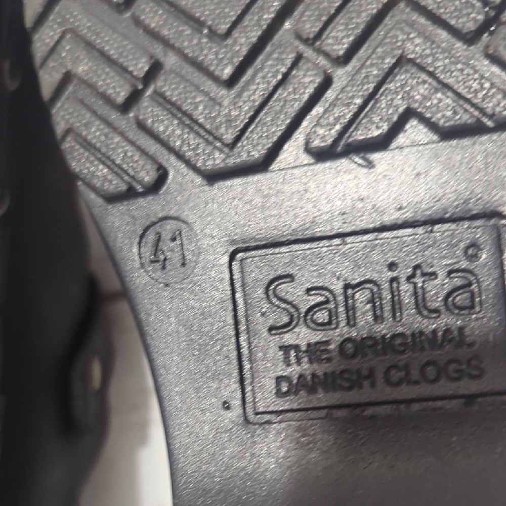 Sanita Black Studded Clogs - Picture 10 of 10